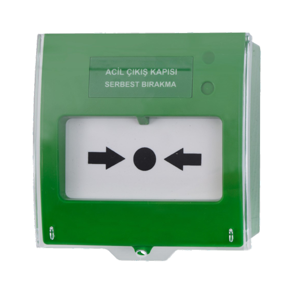 Teknim TFB-3165G Acil Çıkış Kapısı Serbest Bırakma Butonu, Yeşil