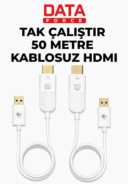 DATAFORCE KABLOSUZ GÖRÜNTÜ AKTARICI 50M MESAFE