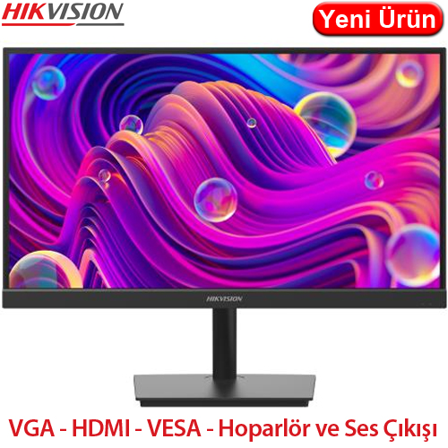 HIKVISION (DS-D5024F2-AP2) 23,8 INC 1920X1080 SİYAH LED MONİTÖR (VGA+HDMI+VESA)
