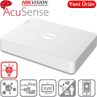 HIKVISION (IDS-7116HQHI-M1/S) 16 KANAL 1080P 1xSES 1xHDMI 2XUSB 1xSATA HD-TVI ACUSENSE KAYIT CİHAZI