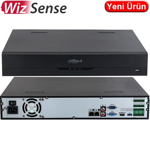 DAHUA (NVR4432-EI) 32 KANAL 4x16TB 16MP YE ÇÖZÜN. YAPAY ZEKA 1xHDMI 1xVGA 2xUSB 2xRJ45 NVR KAYIT