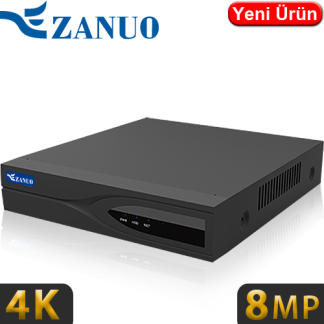 ZANUO (ZN-NVR8864E-I) 64 KANAL 8x14TB HDD DESTEKLİ 8MP KAMERA DESTEKLİ 4K NVR KAYIT CİHAZI