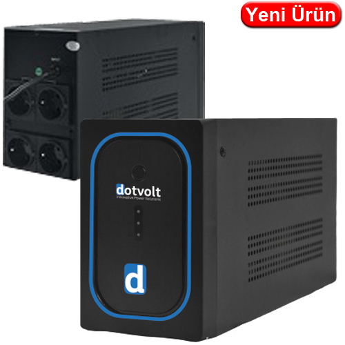 Dotvolt VOLT-LN-PLUS-1000VA 1000 VA Line Interactive Kesintisiz Güç Kaynağı UPS (1×12V 9Ah, 5-15 dakika)