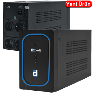 Dotvolt VOLT-LN-PLUS-1600VA 1600 VA Line Interactive Kesintisiz Güç Kaynağı UPS (2×12V 9Ah, 5-15 dakika)