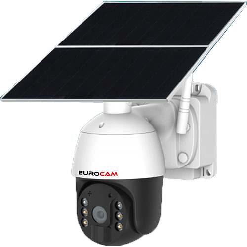 Eurocam EC-IP-SL-7/24-6330 2MP 4G Dış Mekan Güneş Enerjili PT Güvenlik Kamerası - Renkli Gece Görüş, İnsan Algılama, 30.000 mAh Batarya