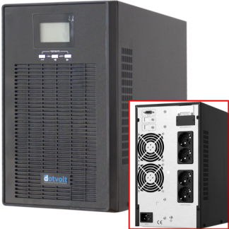 Dotvolt VOLT-MN-3KVA 3 kVA Online Kesintisiz Güç Kaynağı UPS LCD (1/1 Faz, 6×12V 7Ah)