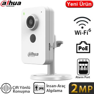 Dahua C2K-P 2MP Wi-Fi İç Mekan Küp Güvenlik Kamerası - İnsan Algılama, Çift Yönlü Konuşma