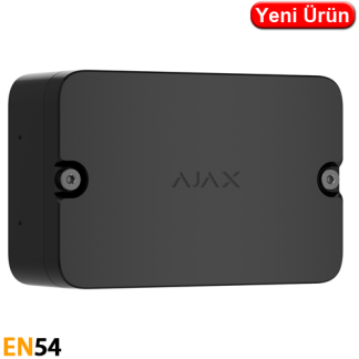 Ajax AJX 124591.BL Kablosuz I/O Modülü EN54 Belgeli Siyah