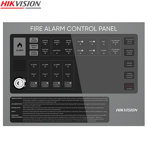 Hikvision HF-C104 4 Zone Konvansiyonel Yangın Alarm Paneli