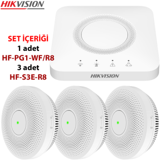 Hikvision HF-KS1-WF/R8 Kablosuz Yangın Alarm Kontrol Seti RF + Wi-Fi