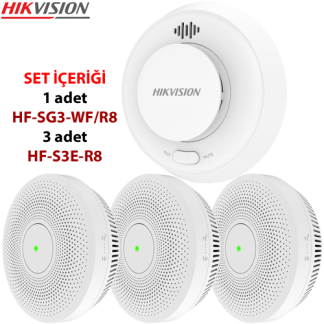 Hikvision HF-KS2-WF/R8 Kablosuz Yangın Alarm Kontrol Seti RF + Wi-Fi