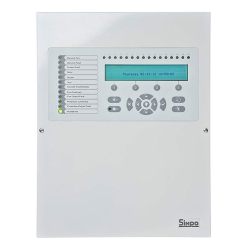 Teletek SIMPO 1 LOOP Adresli Yangın İhbar Paneli (250 Adresli 96 Zonlu LCD Ekran RS485 Panel)