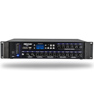 Dexun D-300 250W USB/SD/RCA/BT 2 Kanal 6 Bölgeli Trafolu Stereo Anfi
