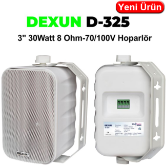 Dexun D-325T 30W Trafolu Duvar Tipi Hoparlör Beyaz