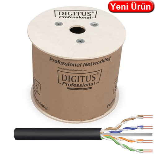 Digitus DK-1613-5-OD CAT6 Dış Ortam Tek Kılıflı Network Kablosu (500 m)