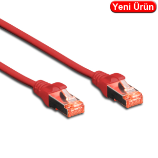 Digitus DK-1617-005-R CAT6 UTP LSZH Patch Kablo 0,5 m Kırmızı – 10'lu Paket