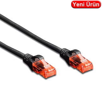 Digitus DK-1617-010-BL CAT6 UTP LSZH Patch Kablo 1 m Siyah