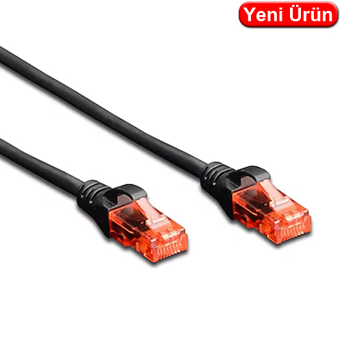 Digitus DK-1617-010-BL CAT6 UTP LSZH Patch Kablo 1 m Siyah