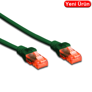 Digitus DK-1617-010-G CAT6 UTP LSZH Patch Kablo 1 m Yeşil – 5'li Paket
