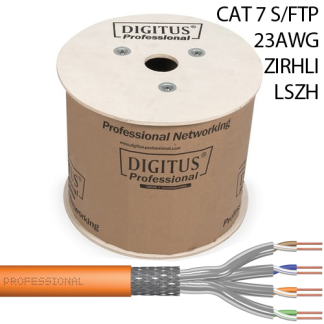 Digitus DK-1743-VH-5 CAT7 S/FTP 23 AWG LSZH Network Kablosu Turuncu (500 m)