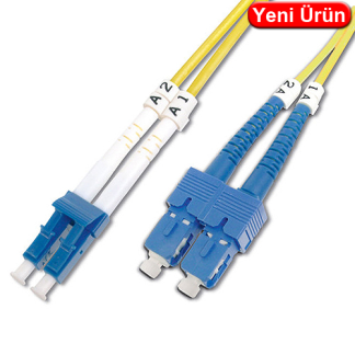 Digitus DK-2932-02 SM LC-SC Duplex Fiber Optik Patch Kablo 2 m – 5'li Paket