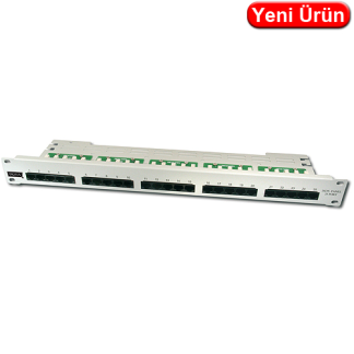 Digitus DN-91325-1 CAT3 25 Port ISDN Telefon Patch Paneli 19"