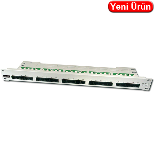 Digitus DN-91325-1 CAT3 25 Port ISDN Telefon Patch Paneli 19"