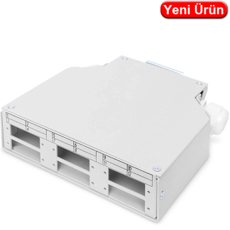 Digitus DN-96890 6×SC Coupler Girişli DIN Ray Fiber Sonlandırma Kutusu