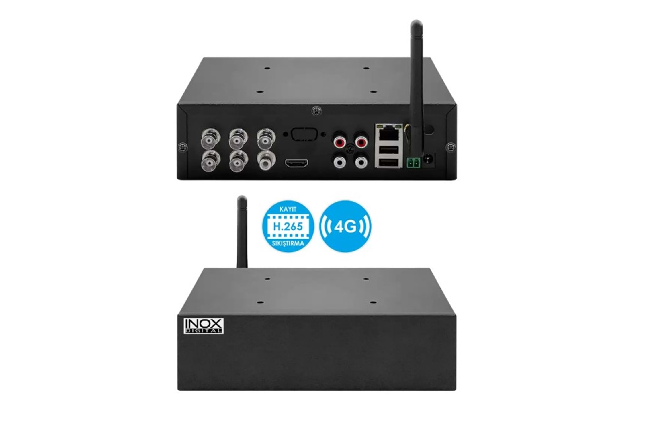 Inox 3405 4 Kanal Hibrit Mobil DVR (Araç Kayıt Cihazı) - SSD Destekli, XMEye