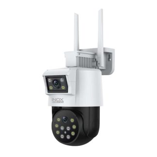Inox X102 2x3MP Wi-Fi Dış Mekan PT Güvenlik Kamerası - 2 Lensli (1 Sabit + 1 Hareketli), Renkli Gece Görüş