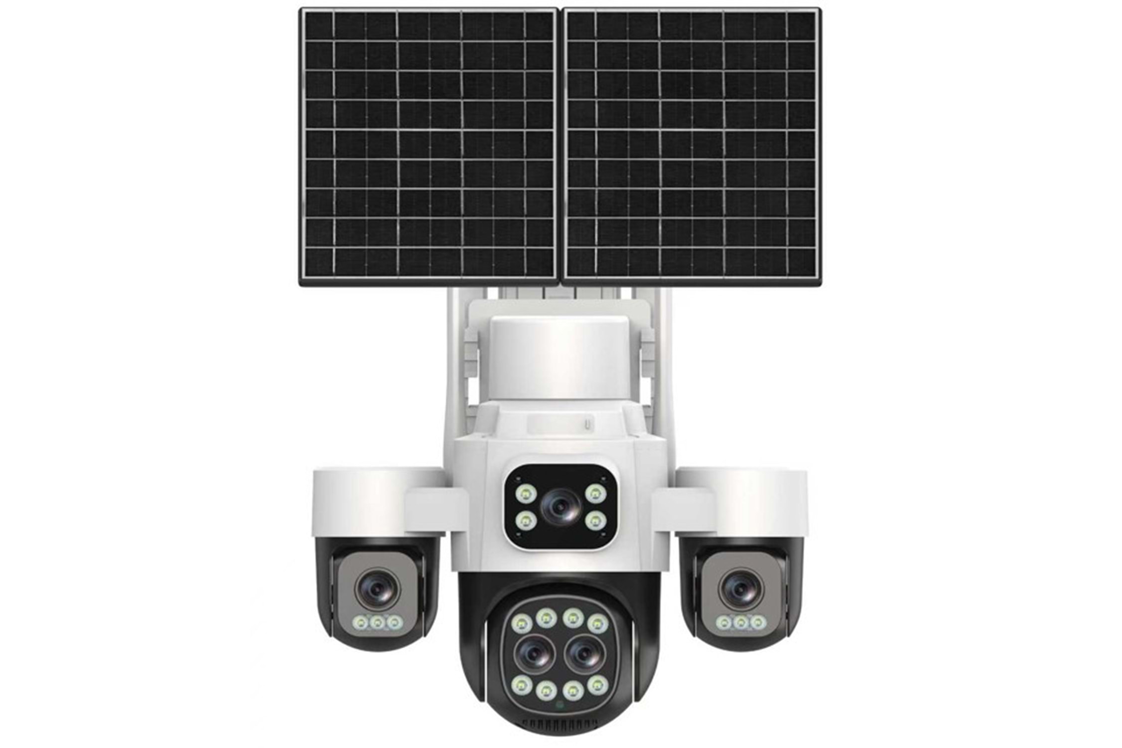 Inox X35 5x2MP 4G Dış Mekan Güneş Enerjili PT Güvenlik Kamerası - 5 Lensli, 18x Hibrit Zoom, Renkli Gece Görüş