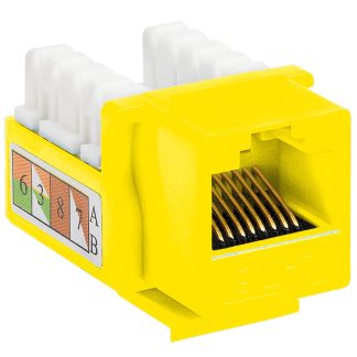 HCS J6E-00874-YEL CAT6 UTP Keystone Jack Sarı