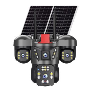 ONQAM JS-S4 4x2MP 4G Dış Mekan Güneş Enerjili PT Güvenlik Kamerası - 4 Lensli, 7/24 Kayıt (AOV)