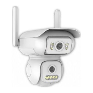 ONQAM JS-W2 2x2MP Wi-Fi Dış Mekan PT Güvenlik Kamerası - 2 Lensli, Renkli Gece Görüş