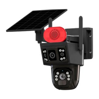 ONQAM ON-SG2242 2x2MP 4G Dış Mekan Güneş Enerjili PT Güvenlik Kamerası - 2 Lensli, 3 Ekran Görüntü
