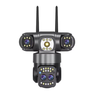 ONQAM ON-SG2330-ZOOM 3x2MP Wi-Fi Dış Mekan PTZ Güvenlik Kamerası - 10x Optik Zoom, 3 Lensli, Renkli Gece Görüş