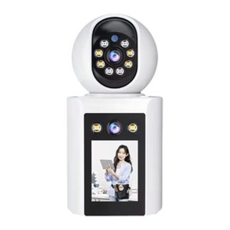ONQAM RX-11 2x3MP Wi-Fi Ekranlı İç Mekan PT Kamera - 2.4" Ekran, Görüntülü Görüşme