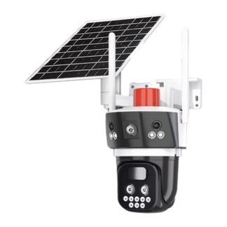 ONQAM RX-59G 2x3MP 4G Dış Mekan Güneş Enerjili PTZ Güvenlik Kamerası - 10x Optik Zoom, 2 Lensli
