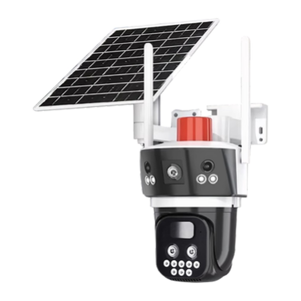 ONQAM RX-59G 2x3MP 4G Dış Mekan Güneş Enerjili PTZ Güvenlik Kamerası - 10x Optik Zoom, 2 Lensli