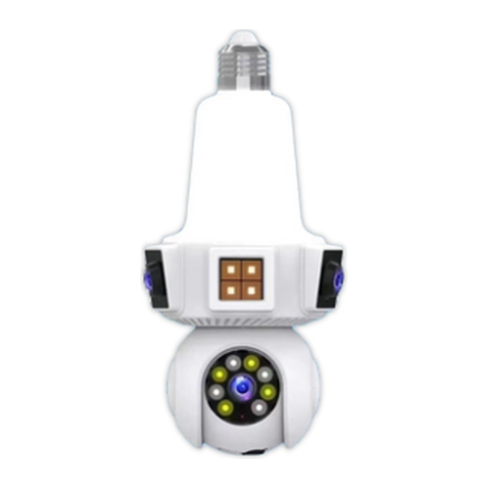 ONQAM VN-203WF 3x2MP Wi-Fi Duy (E27) Tipi İç Mekan PT Kamera - 3 Lensli, Ampul Duyuna Takılır