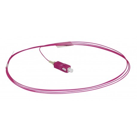 HCS T56-B062-10 OM4 SC Simplex Fiber Pigtail 1 m