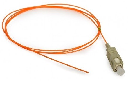 HCS T61-B062-10 MM 62,5/125 SC Simplex Fiber Pigtail 1 m