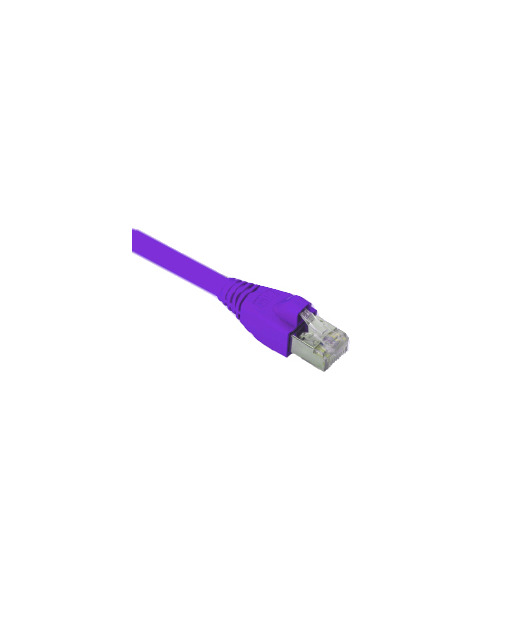 HCS T6A-00489-109 CAT6A S/FTP LSOH Patch Kablo 1 m Mor