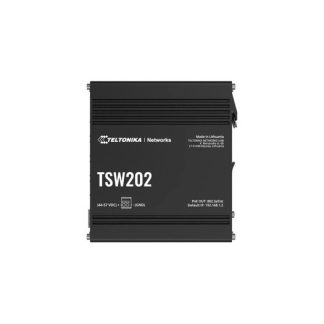Teltonika TSW202 8 Port Gigabit PoE+ Yönetilebilir Endüstriyel Switch + 2 SFP