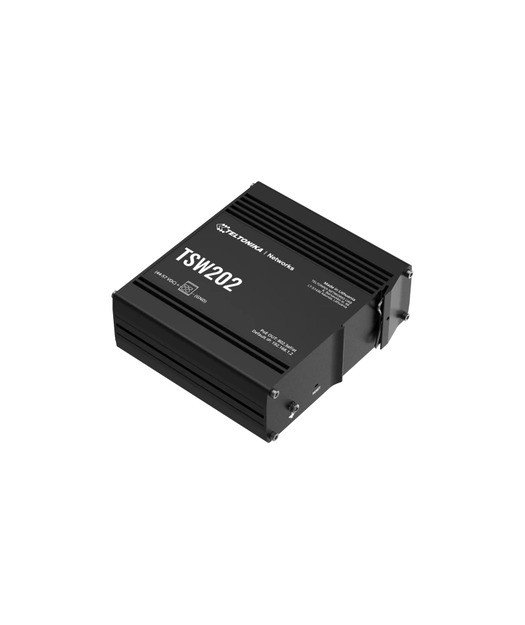 Teltonika TSW202 8 Port Gigabit PoE+ Yönetilebilir Endüstriyel Switch + 2 SFP