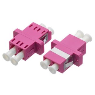 HCS VFO-27201V LC Duplex OM4 Fiber Adaptör (Coupler) Mor