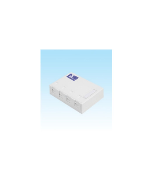 HCS WMM-00403 4 Port Sıva Üstü Priz Kutusu (Boş, Toz Kapaklı)