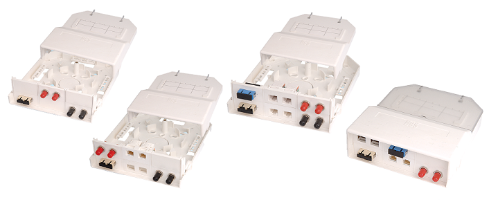 HCS WMM-01202 12 Port Sıva Üstü Priz Kutusu (Boş, Fiber Düzenleyicili)